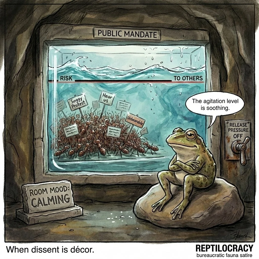 /cognitive-memetics/reptilocracy/2026-05-31-dissent-as-background-noise/dissent-as-background-noise.webp