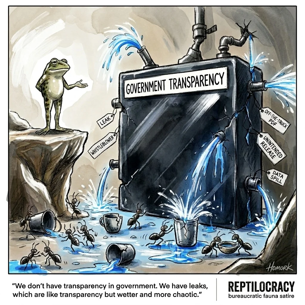 /cognitive-memetics/reptilocracy/2026-06-21-leaks-instead-of-clarity/leaks-instead-of-clarity.webp