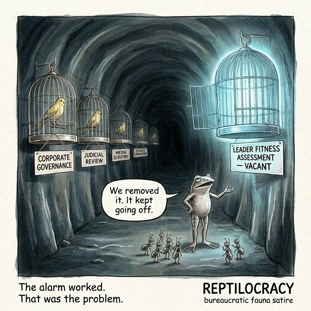 The Alarm Worked /cognitive-memetics/reptilocracy/2026-09-13-the-alarm-worked/the-alarm-worked.webp