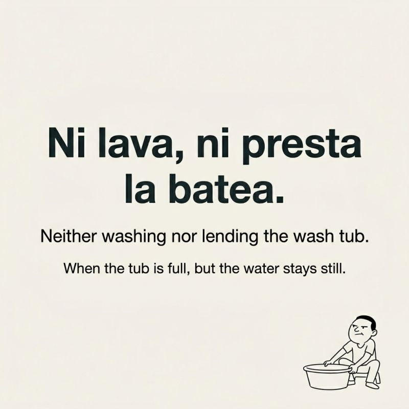 /cognitive-memetics/sayings/2026-04-27-saying-16/ni-lava-ni-presta-batea.png