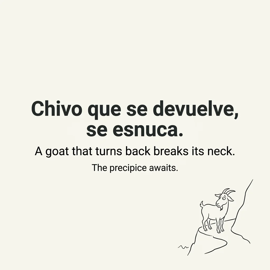 /cognitive-memetics/sayings/2026-06-29-saying-25/chivo-que-se-devuelve-se-esnuca.webp