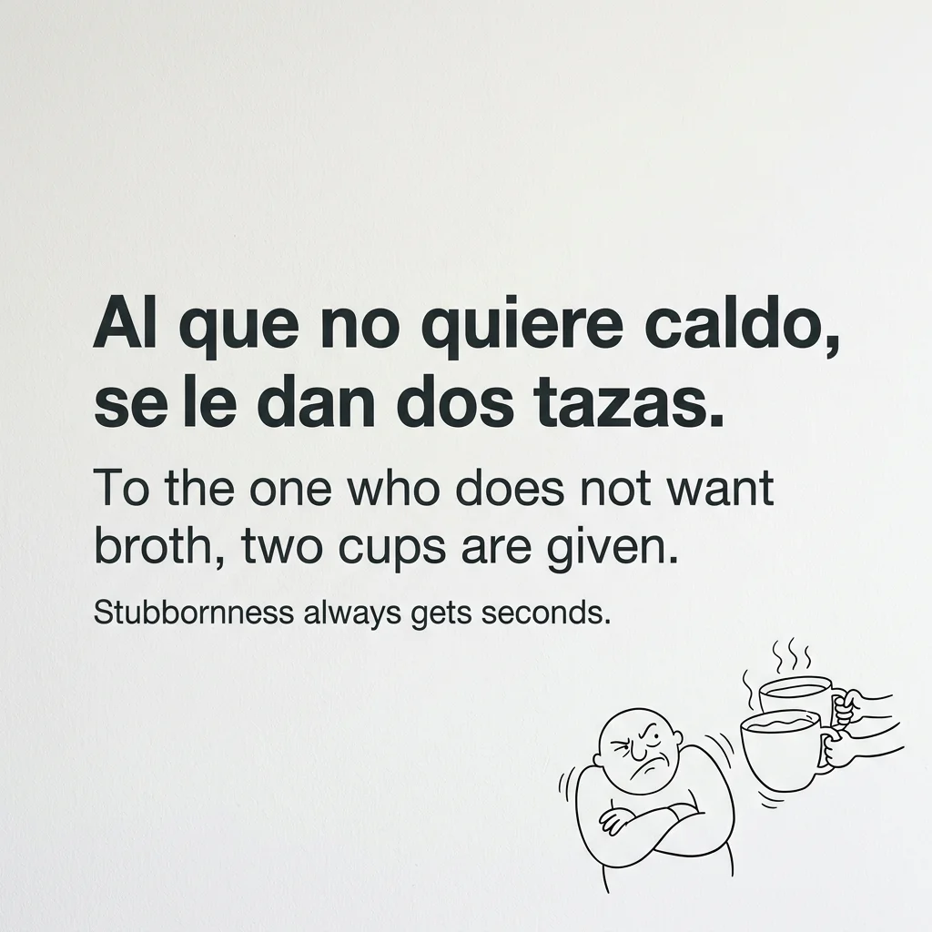 /cognitive-memetics/sayings/2026-07-27-saying-29/al-que-no-quiere-caldo-se-le-dan-dos-tazas.webp