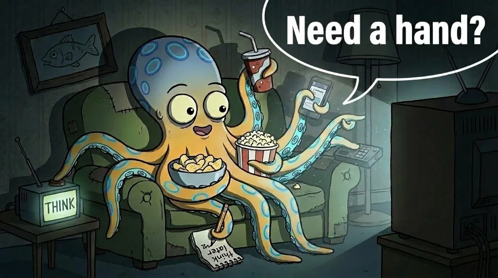 /human-condition/2026-06-25-ai-thinking-planes-octopus/octopus-couch-think-later.webp