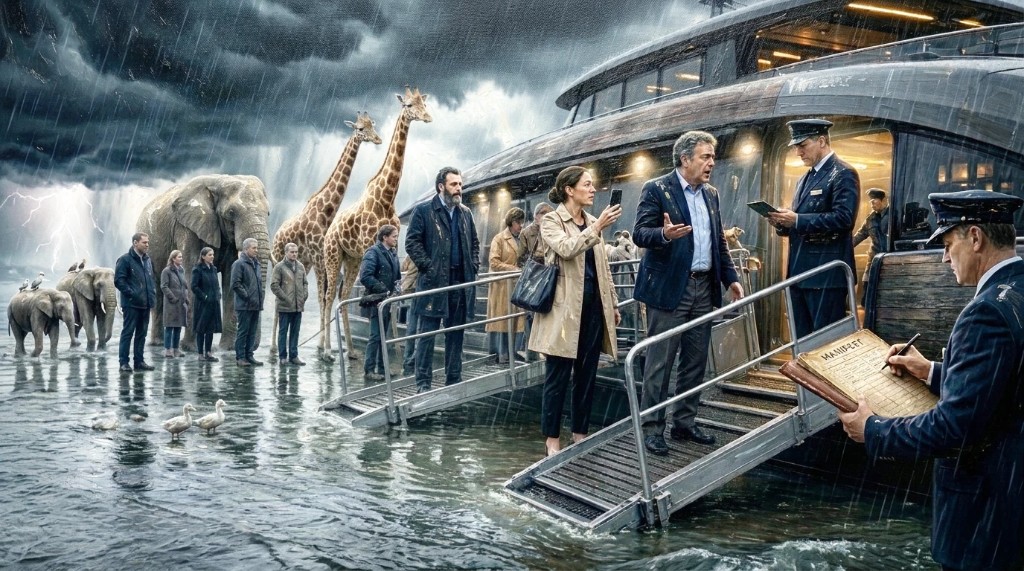 /human-condition/2026-10-27-the-ark-that-only-saves-the-loud/the-ark-that-only-saves-the-loud.webp